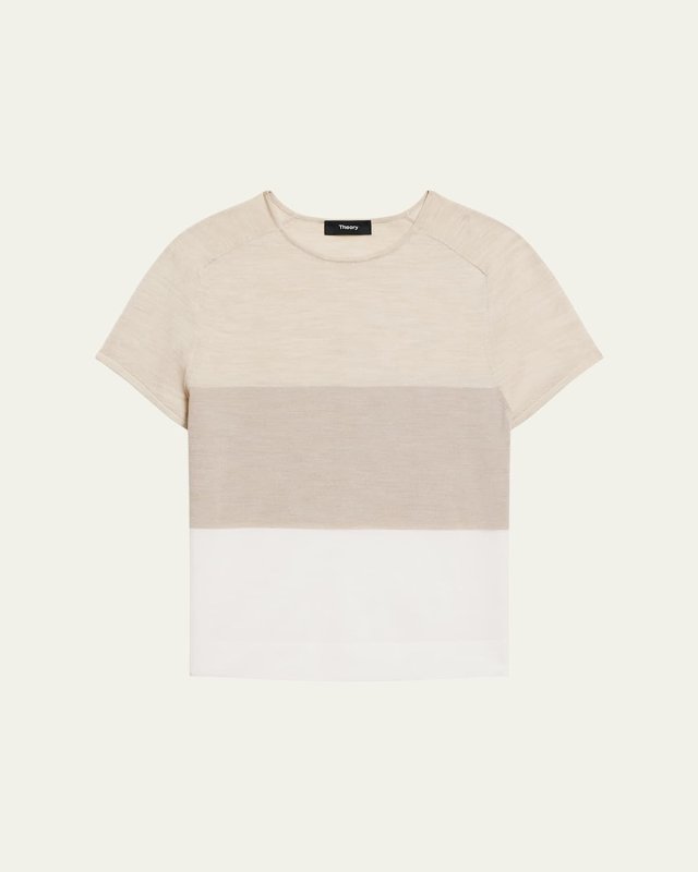 Color Block Crewneck Tee